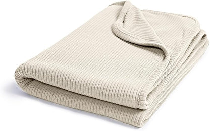 Ultra-Soft Rayon Made from Bamboo Baby Blanket - 30x40 Inches Double-Layer Swaddle Blanket, Breathable & Hypoallergenic, Lightweight Nursing Cover, Stroller Blanket for Infants & Toddlers