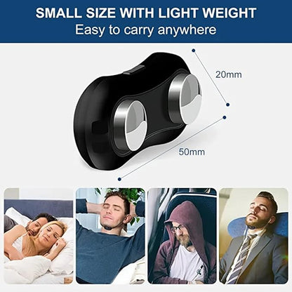 Anti Snoring Devices for Women & Men, Intelligent Electronic Snore Reducing Aids, Wearable Anti-Snoring Chin Massager for Improve Sleep, Comfortable Earhook Sleep Snore Stopper