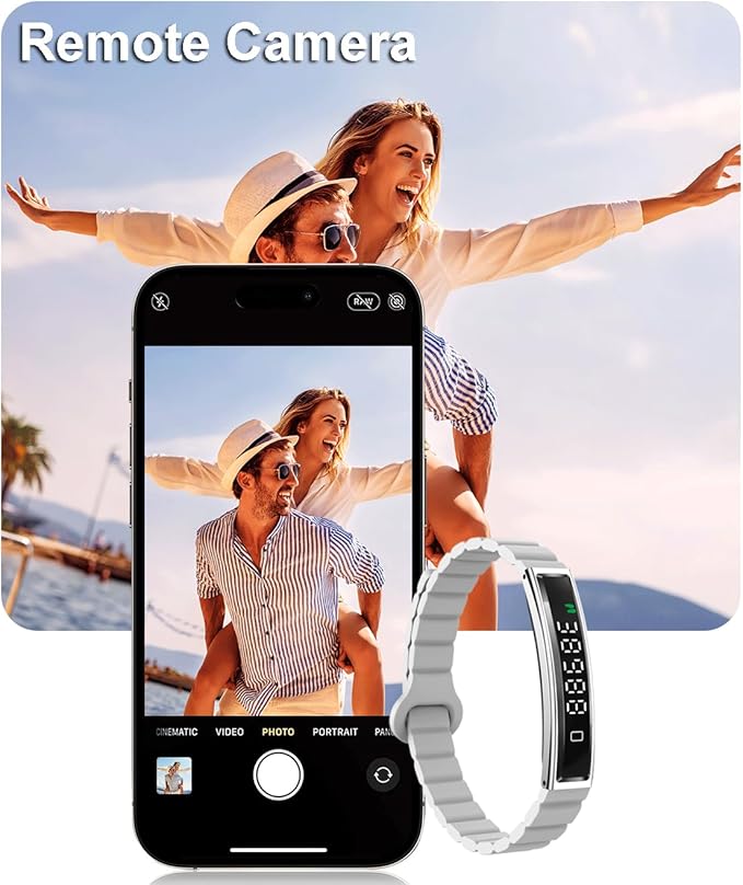 Smart Bracelet Fitness Tracker Heart Rate Monitor Sleep Activity Tracker Step Counter Calories Pedometer Waterproof Slim Thin Health Band for Women Ladies Men