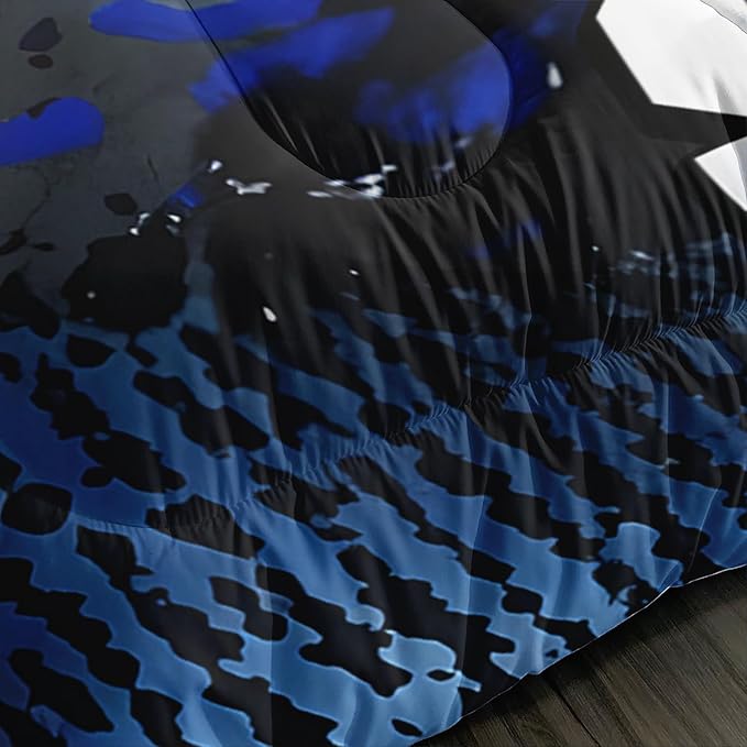 Football Comforter Set Twin Size,Balls Game Pattern Kids Comforter for Boys Girls Teens Soccer Room Decor,Sports Themed Football Court Bedding Sets with 2 Pillowcases.