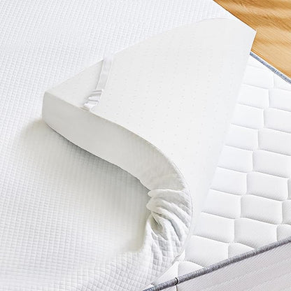 Sweetcrispy Mattress Topper Full with Removable Soft Cover, Memory Foam 4 Inch Thick Gel Infused Cooling Toppers Pad for Full Size Bed, Sleeper Sofa, RV, Camper, CertiPUR US Certified