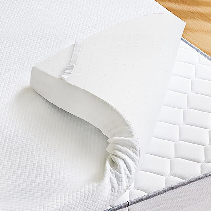 Sweetcrispy Mattress Topper Queen with Removable Soft Cover, Memory Foam 3 Inch Thick Gel Infused Cooling Toppers Pad for Queen Size Bed, Sleeper Sofa, RV, Camper, CertiPUR US Certified