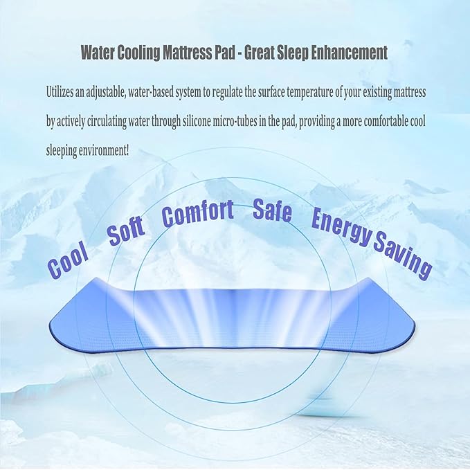 Mattress Cooler Air Conditioning Water Cooling Mattress System, Cool Bed Cooling Mattress Pad, Quiet Comfortable Bed Cooling Pad (Size : 1.4x1.6m)