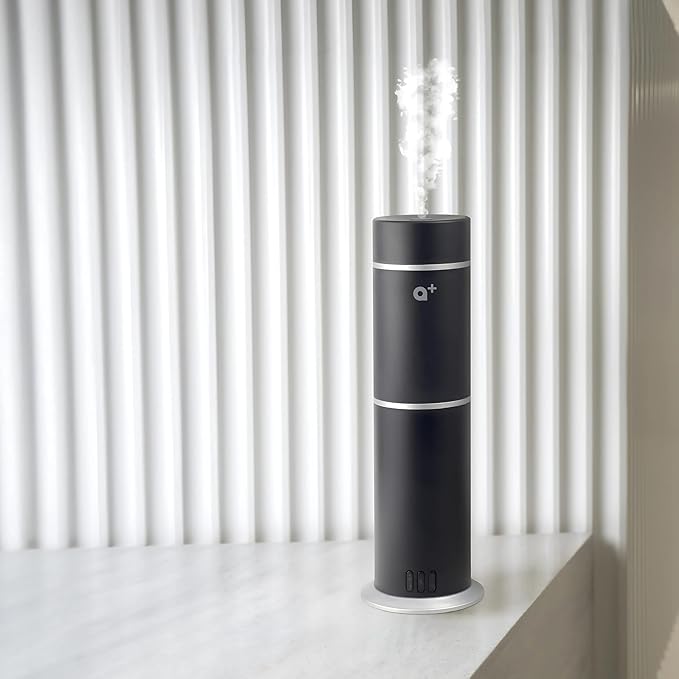 AROMAR Smart Waterless Oil Diffuser - Cold-Air Essential Scent Machine, App-Controlled, Covers 1000 Sq.Ft - Includes 'New York' Scent - Perfect for Home, Office, & Business use - Black