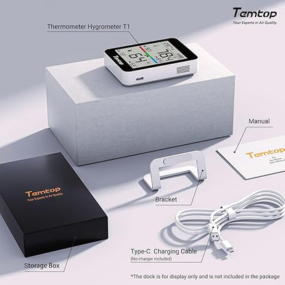 Temtop Indoor Thermometer T1 Variants (Basic Edition (Temp/Humidity)-2pack)