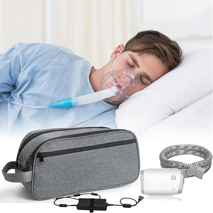 CPAP Travel Bag for ResMed AirMini Machine, Portable Storage Organizer Case Fits for CPAP Machine and Accessorie, Grey