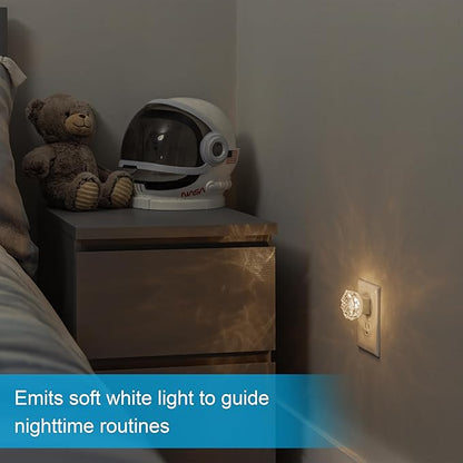 GE Jewel LED Night Light, Plug-in, Always on, Warm White, UL-Certified, Energy Efficient, Ideal Nightlight for Bedroom, Bathroom, Nursery, Hallway, Kitchen, 85094, 4 Pack