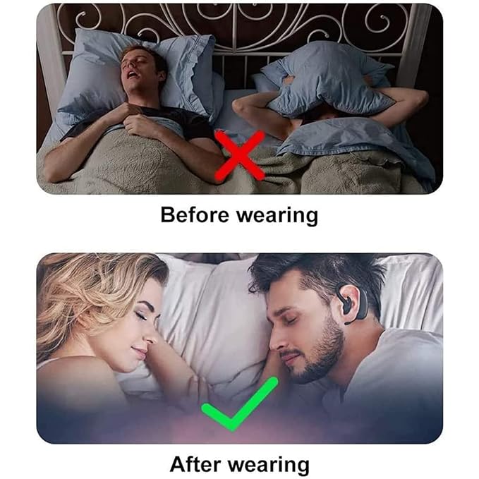 Wearable Anti-Snoring Device Stop Snoring Solution Snore Reduction Sleep Aids Smart Snore Stopper Sleeping Aid Solution with APP Records And Analyzes Sleep Datas