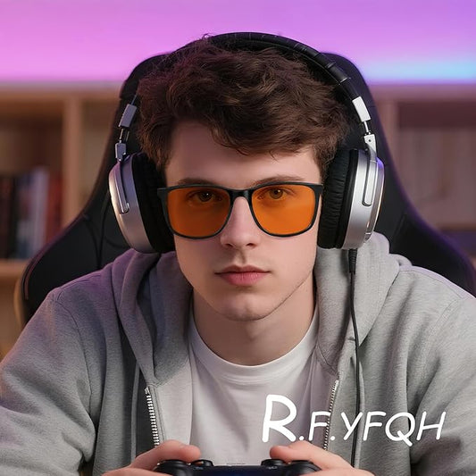 Sleep Blue Light Blocking Glasses for Men and Women, Computer Gaming Glasses Anti Eyestrain & UV Glare