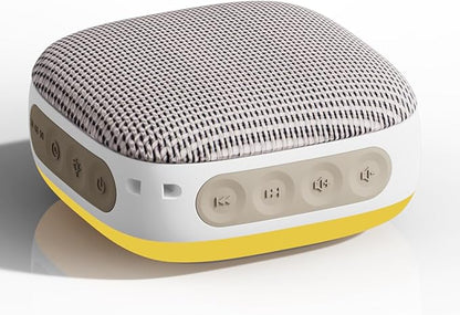 White Noise Sound Machine for Sleeping Adults – with Amber Breathing Night Light, Headphone Jack, 20 Non-Looping Sounds, 52-Hour Battery, Timer & Memory (Khaki)