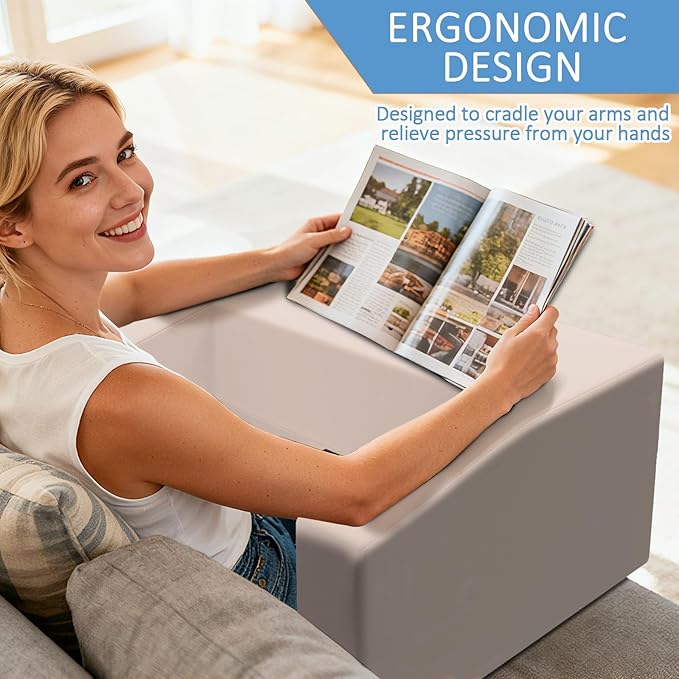 Lap Pillow Desk - Gaming Pillows for Lap, Multi-Functional Reading&Book Pillows and Machine Washable Desk Pillow for Napping, Work & Sofa Couch Use