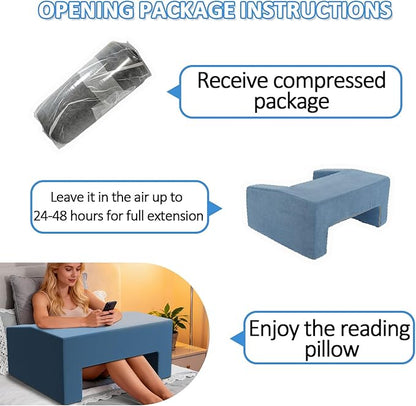 Lap Pillow Desk - Gaming Pillows for Lap,Machine Washable Reading&Book Pillows and Machine Washable Desk Pillow for Napping, Work & Sofa Couch Use