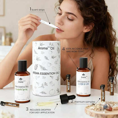 Hotel Fragrance Oil - Season of Love Essential Oils for Scent Diffuser - Rose, Orange, Lychee, Musk - Home Luxury Scents Aroma Fragrance for Home, Office