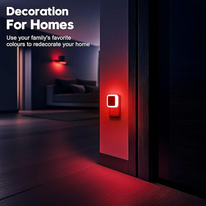 Sujeet Red Night Light, Night Lights Plug into Wall 4-Pack, Nightlight Plug in Night Light, Dusk to Dawn Night Lamp Led Night Lights for Adults Bedroom, Bathroom, Hallway
