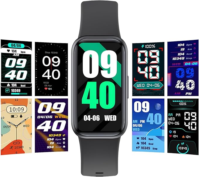ZURURU Fitness Tracker with Blood Oxygen, 24/7 Heart Rate and Sleep Tracking, IP68 Waterproof Activity Sport Health Tracker Smart Watch with Step Counter Pedometer for Women Men