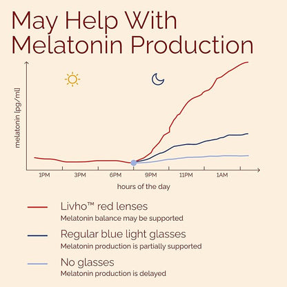 livho High Tech Blue Light Glasses - Advanced Blue Light Blocking Computer Glasses - Screen Fatigue & UV Protection