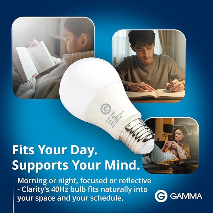 Clarity - 40Hz Light Bulb by Gamma - Improve Brain Function & Memory - Entrainment Device