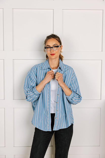 Peepers by PeeperSpecs Women's Layover Square Blue Light Blocking Reading Glasses