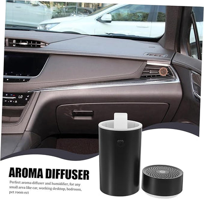 PartyKindom Portable Usb Diffuser Car Humidifier for Essential Oils Compact Black Design for Home Office Travel Improves Air Quality Relieves Dry Skin