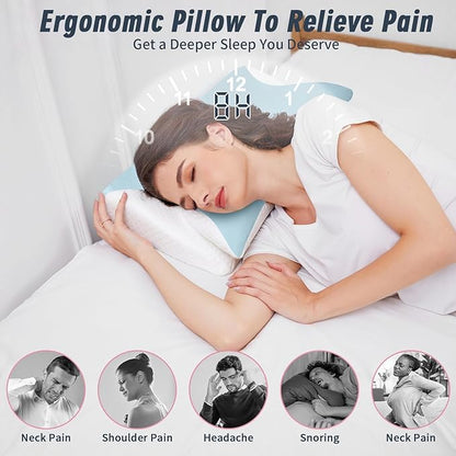 Pillow for Neck Pain Relief Support Cervical Sleeping Orthopedic Pillows Best Anti Wrinkle Therapeutic Ergonomic Memory Foam