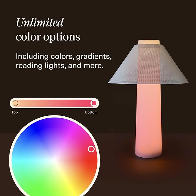 Loftie Smart Lamp - Sunrise Alarm, Wake-Up Light, Custom Color Modes, Nightstand Lamp Room Decor, Red Lights for Sleep, Morning & Evening Routines, Modern Table Lamps for Bedroom Decor (Pistachio)