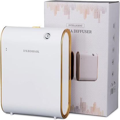 Home Bluetooth Smart Waterless Aromatherapy Machine, Essential Oil Diffuser, with Fragrance Coverage of up to 2000 Square feet, Suitable for Home, Hotel, Restaurant, Office, and spa Center.（White）