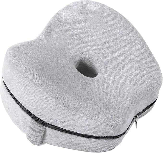 Orthopedic Leg Pillows for Side Sleeper Relieve Knees Sciatica Leg Pregnancy Pain Contour Legacy Knee Foam Support Pillow Soothing Pain Relief for Sciatica Back HIPS Knees Joints (Gray)