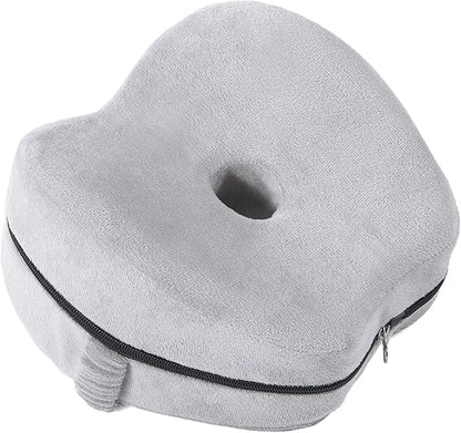 Orthopedic Leg Pillows for Side Sleeper Relieve Knees Sciatica Leg Pregnancy Pain Contour Legacy Knee Foam Support Pillow Soothing Pain Relief for Sciatica Back HIPS Knees Joints (Gray)