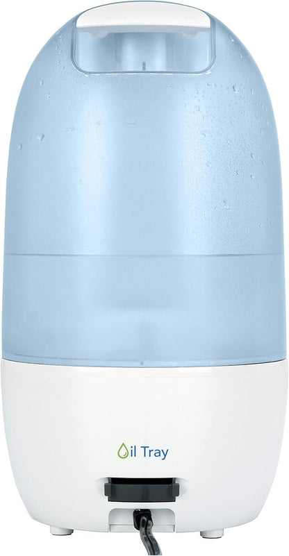 PureGuardian Ultrasonic Cool Mist Humidifier with Aromatherapy Tray, 70-Hour Run Time, 1-Gallon Tank Capacity, 320 Sq. Ft. Coverage for Small Rooms, Quiet Operation, H975AR