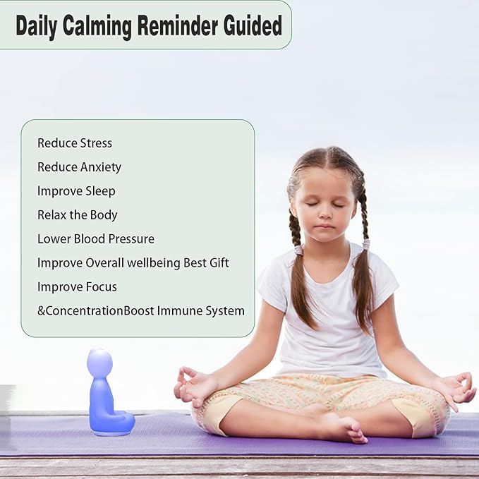 ETHORY Mindfulness Breathing Yoga 4-7-8 Guided Visual Meditation Breathing Light Rechargeable Relaxation Christmas Gifts Halloween Gifts