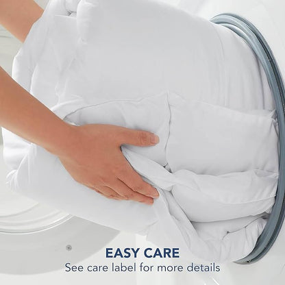 Serta Soft Top Mattress Cover, 39" x 75" Odor-Preventing and Stain-Resistant Waterproof Mattress Protector, 18" Elastic Deep Pocket for Secure Fit, Twin Mattress Pad, White