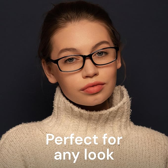 Gaoye +1.5 2-Pack of Reading Glasses for Women - Blue-Light Filter, UV Protection - Readers with Rectangle Frames