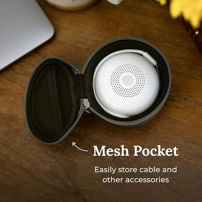 Yogasleep Crush-Resistant Travel Case for Travel Mini White Noise Sound Machine, Provides Protection While Traveling, Double Stitch Zipper, Protection from Scratches & Water Splashes (Gray)