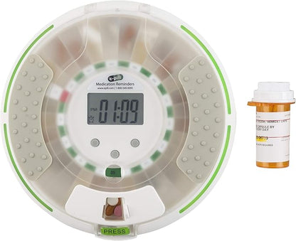 e-Pill MedSmart Voice Automatic Pill Dispenser – Locked Medication Reminder with Voice Alerts – Pill Organizer for Seniors, Dementia, Alzheimer’s, Caregivers & Assisted Living