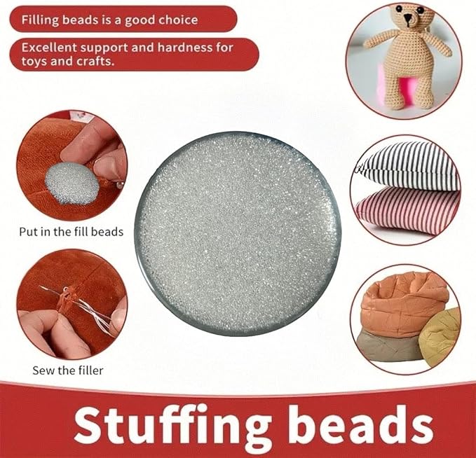 19LB Weighted Beads for Stuffed Animals Filler for Blankets Pillows Reborn Dolls Shooting Rest Bag DIY of Various Weighted Projects (19, Pounds)