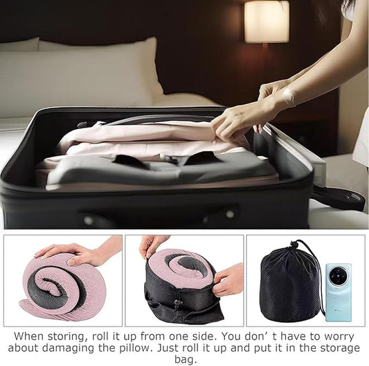 WEERSHUN Travel Pillows for Airplanes,2024 New Travel Pillow,Travel Neck Pillow Airplane Memory Foam Travel Pillow Neck Pillow for Traveling Suitable for Airplanes,Offices and Cars