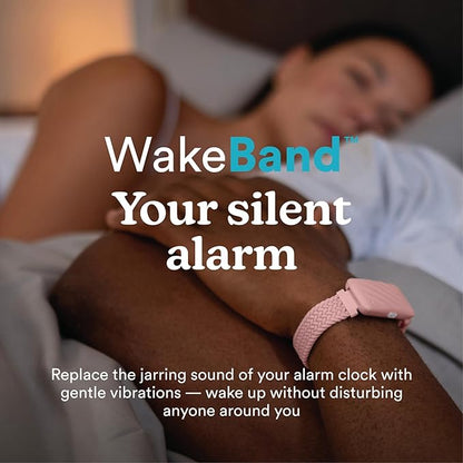 Homedics WakeBand Silent Vibrating Alarm Wristband, Ultra-Light Comfortable Design, 9 Vibration Patterns & 9 Intensities, Up to 6-Day Battery, iOS/Android App, Pink