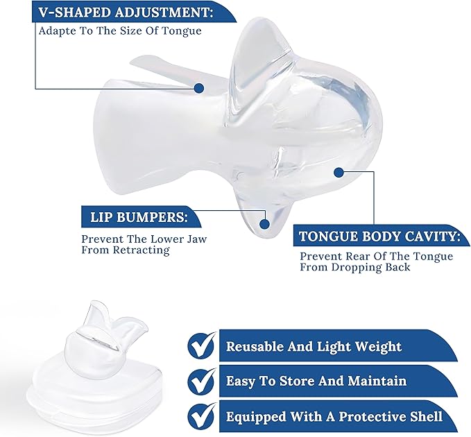 Snoring Solution - Anti-Snore Device, Reusable Snore Solution Stopper for Men/Women - MF25