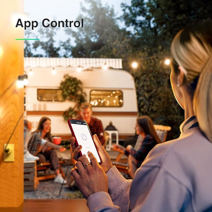 Smart Plug, WiFi Outlet Socket Compatible with Alexa Google Home, No Hub Required Surge Protection Plug, ETL Certified FCC Listed 120V 10A 2.4 GHz Wi-Fi Smart Outlet with Timer, 4 Pack