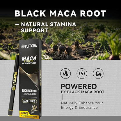Herbal Diffuser Pen, Berry Flavor, Natural Vigor & Sustained Stamina, Plant-Based, 600 Uses