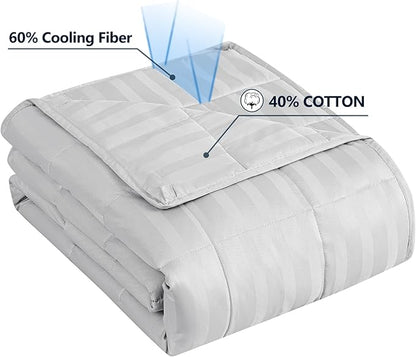 Weighted Blanket King Size (88"x104" 25lbs),Ultra Soft and Cozy Cooling Weighted Blanket King Size for Adult,Heavy Blanket with Machine Washable Soft Blanket, Light Grey