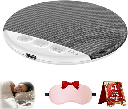 Sleep Speaker Under Pillow, Bone Conduction Pillow Speaker, Ultra-Thin Bluetooth Pillows Speakers with White Noise Sound, Volume Control & Auto-Off Timer