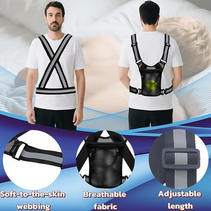 Sleep Position Trainer, Positional Sleep Apnea Device with Adjustable Vest & Ball - Prevent Back Sleeping Device, Slumber Bump Trainer for Positional Therapy for Sleep Apnea Snore Reducing Aids