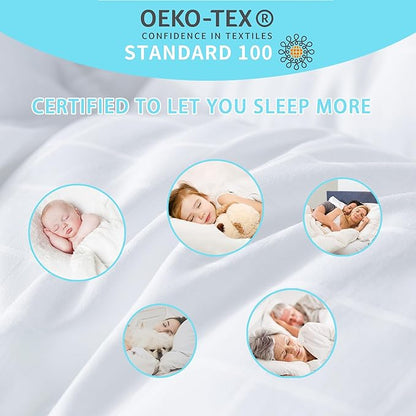 Extra Thick Mattress Topper Short Queen Bed Size.Breathable Cooling Mattress Pad Cover.100% Cotton Pillow Top Quilted Mattress Protect Bed Mattress Topper 1400GSM Soft Down Alternative Fill(60 * 75")
