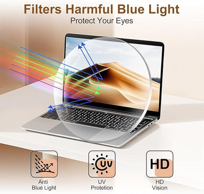 Reading Glasses for Men Women Blue Light Blocking with Spring Hinge, Blocking Readers Anti UV Ray Filter Eyeglasses, Square Computer Reader Glasses, Blue, +0.0