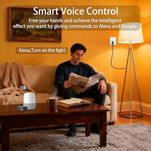 Smart Pro Series Energy Monitoring Plug 15A, Work with Alexa and Google Home, Smart Outlet Time Schedule with APP Remote Control, 2.4GHz Wi-Fi Only, ETL FCC Listed 2Pack