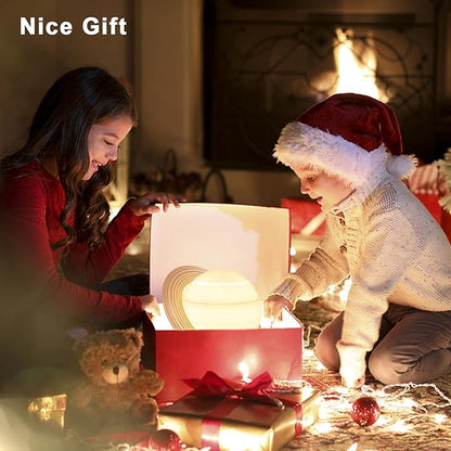 10000 Lux Sun Lamp with 3 Color Temperatures, Adjustable Brightness, 4 Timer & Memory Function, Sunlight Lamp with Remote Control for Home, Happy Life (Gold)