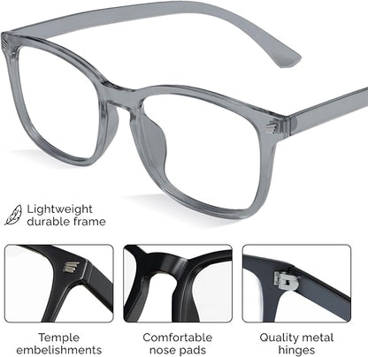 livho High Tech Blue Light Glasses - Advanced Blue Light Blocking Computer Glasses - Screen Fatigue & UV Protection