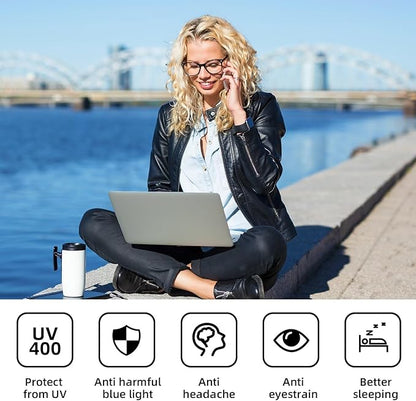 Reading Glasses for women Blue Light Blocking Glasses Filter UV Square Lightweight Readers Glasses for Men and Women