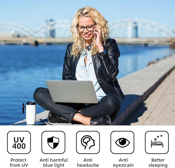 Reading Glasses for women Blue Light Blocking Glasses Filter UV Square Lightweight Readers Glasses for Men and Women